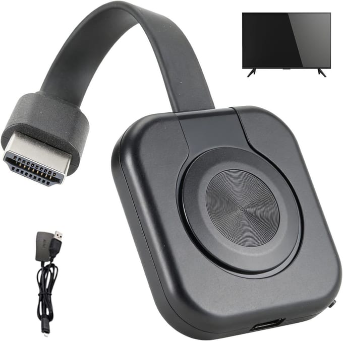 Draadloze HDMI Adapter voor 4K HD Schermspiegelen, Compatibel met Android, Windows en TV's