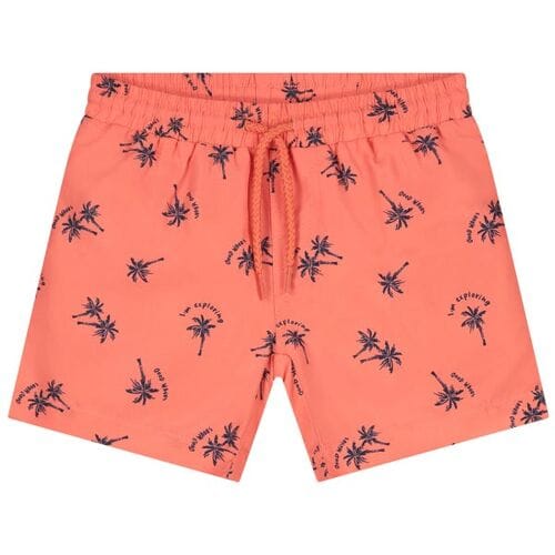 Prénatal zwemshort palmbomen Midorange 122/128 heren