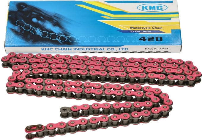 Ketting KMC 420 1/4 lengte 136 schakels roze
