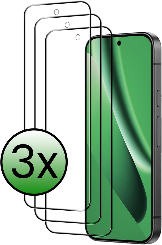 Screenprotector - 3 Stuks Geschikt voor Google Pixel 10a - Full Cover - Beschermglas - Gehard Glas - Tempered Glass - Screen Protector