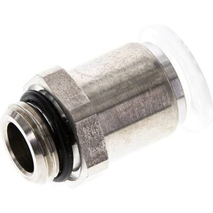 10mm x G1/4'' PA/RVS Insteekfitting Buitendraad EPDM