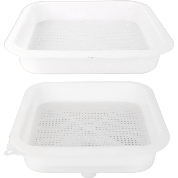 Dubbellaagse honingzeef van voedingskwaliteit, filterzeef, bijenhouderijapparatuur, gereedschap white