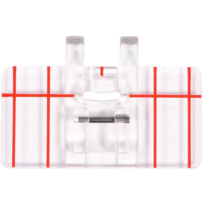 Transparante Plastic Parallelsteek Voetje Past op Brother Huishoudelijke Naaimachine white