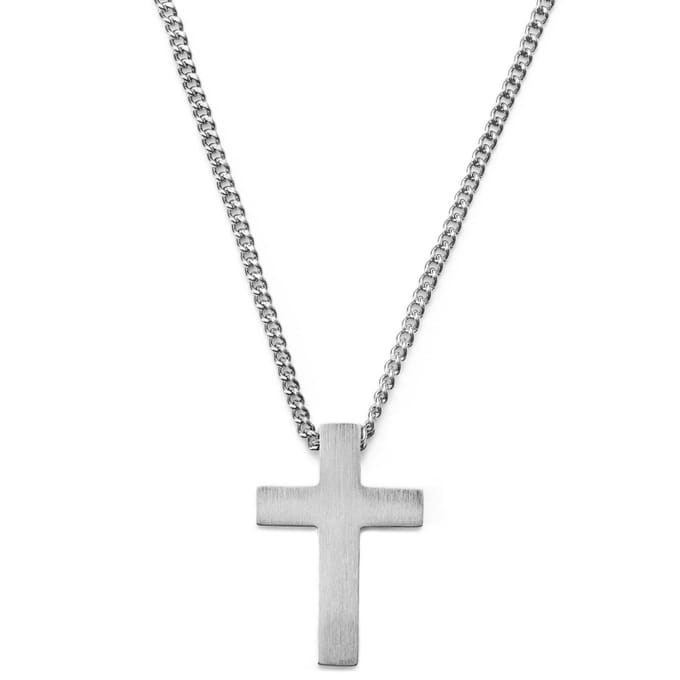 Iconic | De Zoon Zilverkleurige Kruisketting