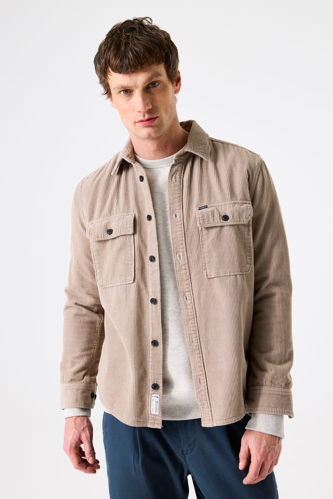 GARCIA Beige corduroy overshirt