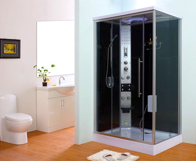 Haviklux Stoomcabine met waterjets - Rechthoekig - 130x95x230 cm