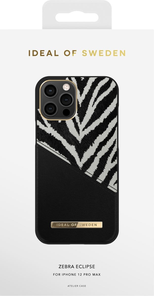 iDeal of Sweden Fashion Case Atelier voor iPhone 12 Pro Max Zebra Eclipse