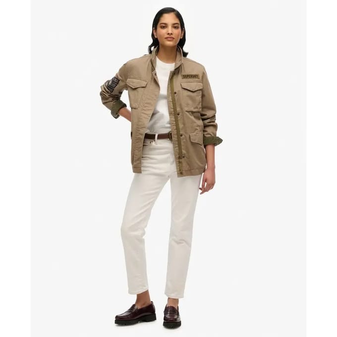 Superdry - M65 Military jack met versieringen - Dames - Buitenjassen
