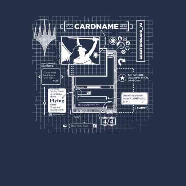 Magic The Gathering Card Grid T-shirt - Navy - M