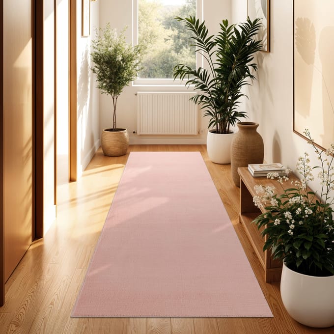 Tapijt Calissa roze 80x300 cm