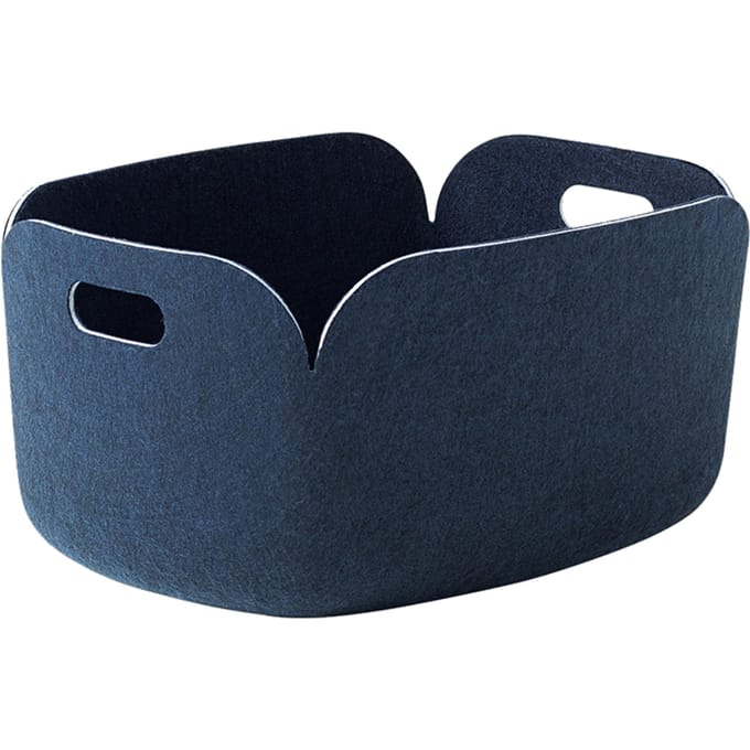 Muuto - Restore bewaarmand hoekig - nachtblauw