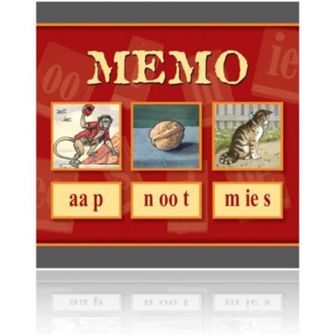 Memo spel -  Aap, Noot, Mies