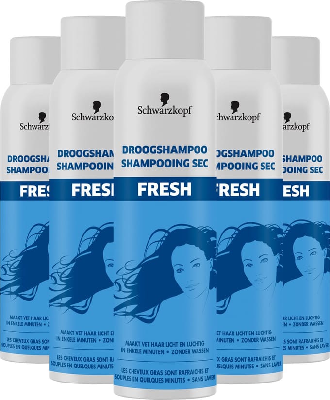 Schwarzkopf Droogshampoo Fresh 5x 150ml - Voordeelverpakking