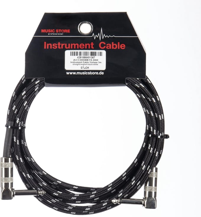 MUSIC STORE Instrumentkabel vintage 3 m - Instrumentenkabel