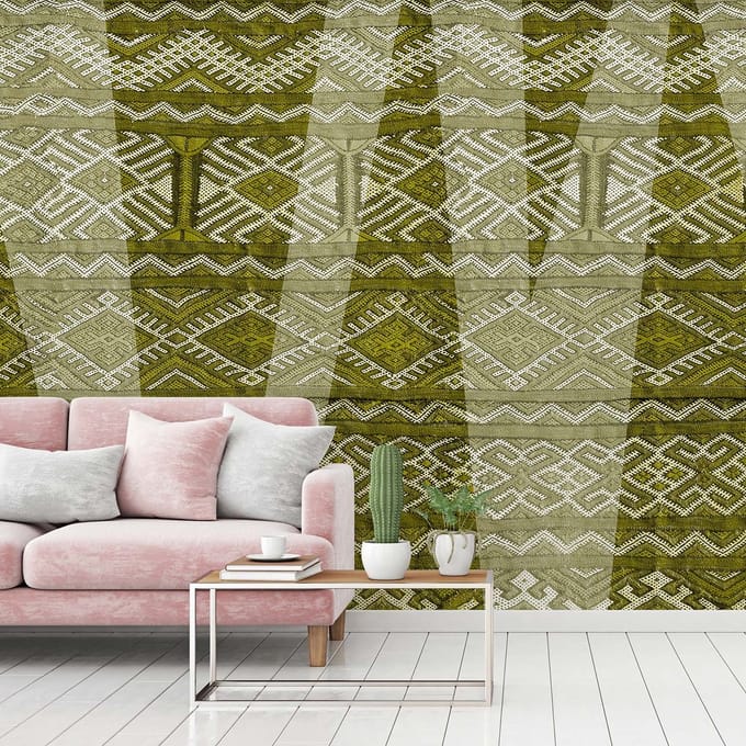 Fotobehang CarpetPattern3 DD117375 A.S. Création Atelier 47 | 3D Fotobehang