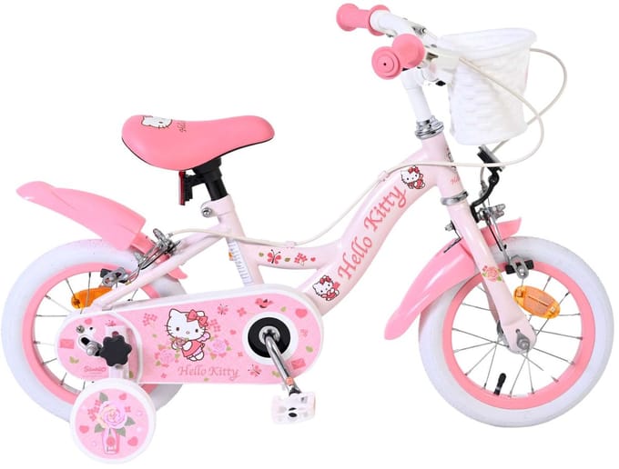 Hello Kitty Kinderfiets - Meisjes - 12 inch - Roze - Twee handremmen