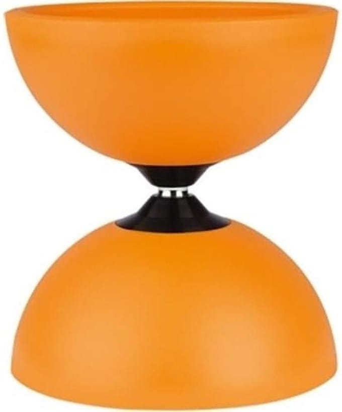 Diabolo Speelgoed - Balans Spel - Buitenspelen Acrobaten - Aluminium Constructie - 10x5x2 cm - Oranje