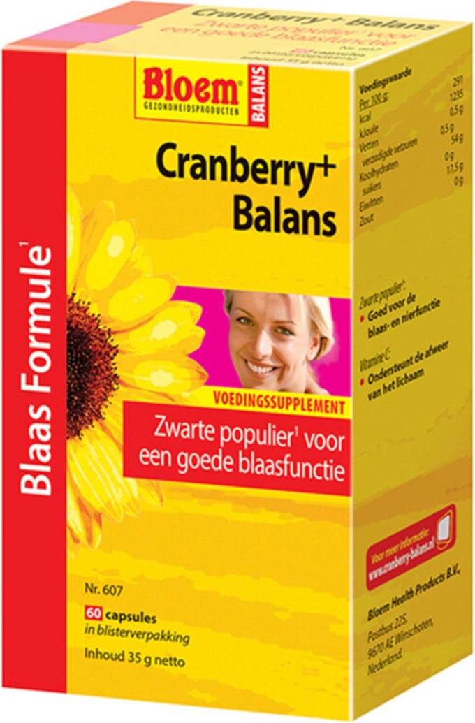 Bloem Cranberry+ Balans Capsules Blaas