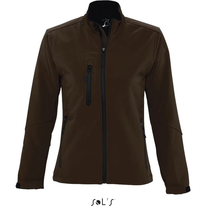 SOL'S Women´s Softshell Jacket Roxy L863 - Dark Chocolate - L