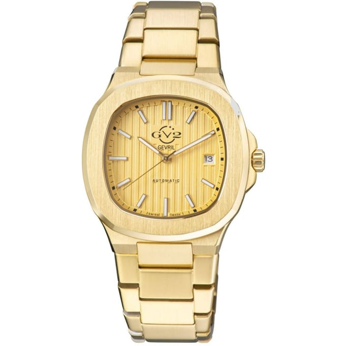 Gevril GV2 Potente Men's Swiss Automatic Gold Stainless Steel 18105