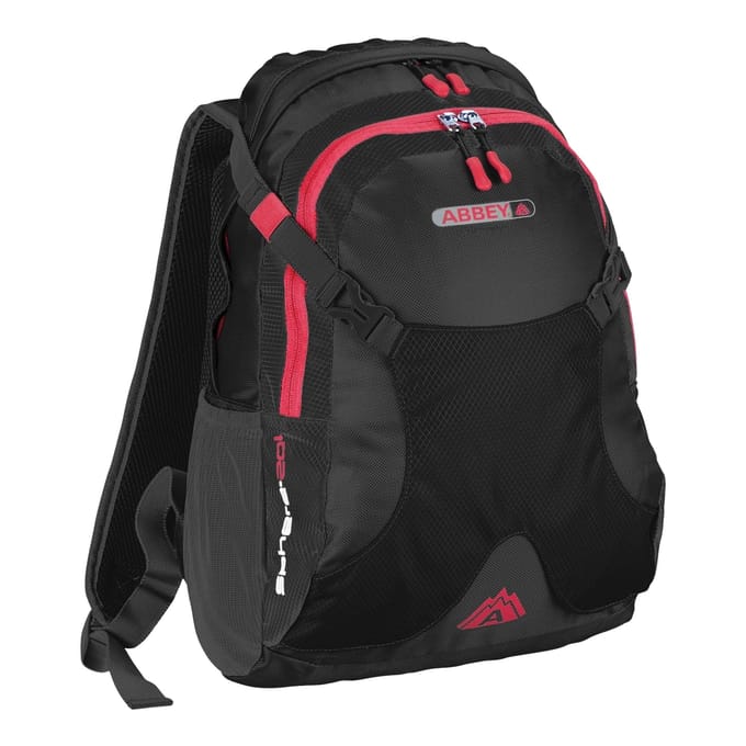 Abbey Outdoor Rugzak - Sphere 20L - Antraciet/Donkergrijs/Rood