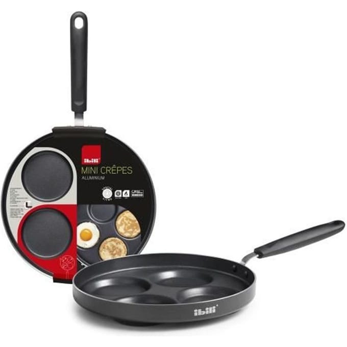 Crêpière - IBILI - Indubasic - 26 cm - Aluminium - Antiadhésif - Compatible induction