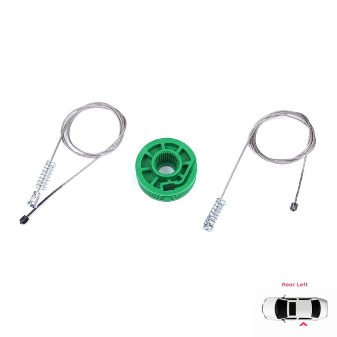 BWR5209 Elektrische Raamheffer Regulator Reparatieset Achter Links voor A4 S4 RS4 B5 8D2 8D5 1994-2002 4/5 Deurs 8D0839461