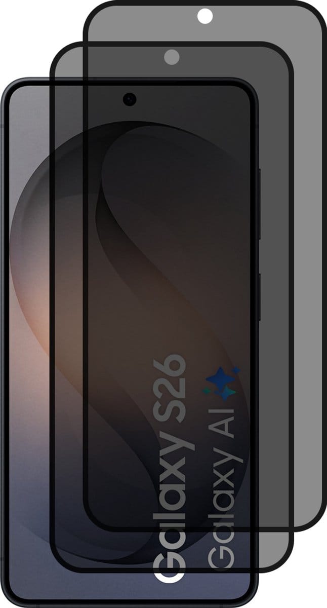 Samsung Galaxy S26 Privacy Screenprotector gehard glas tempered glass - 2 stuks