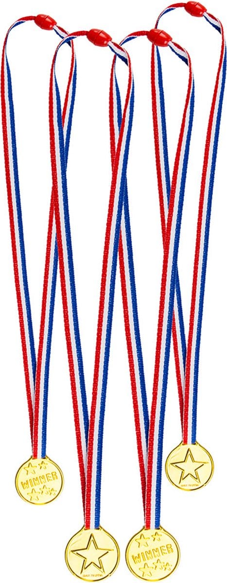 Boland - Set 4 medailles - Kampioen - Wedstrijd - Winnaar - Sportprijs