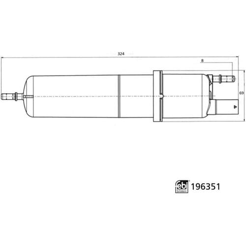 Brandstoffilter FEBI BILSTEIN 196351