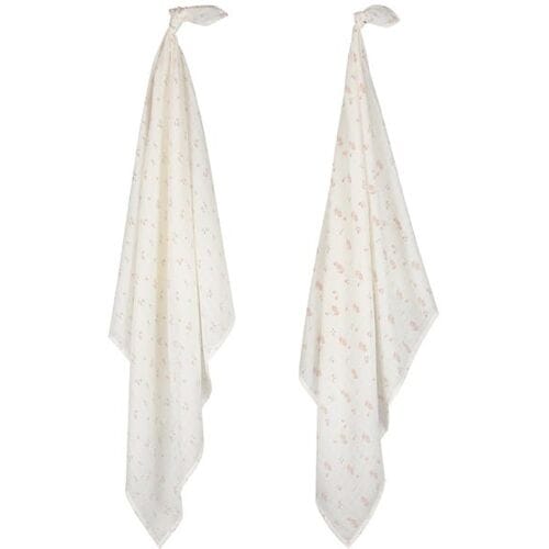 Prénatal hydrofiele multidoeken - Hydrofiel XL 2-pack - Hert thema - Roze - 110x110 cm