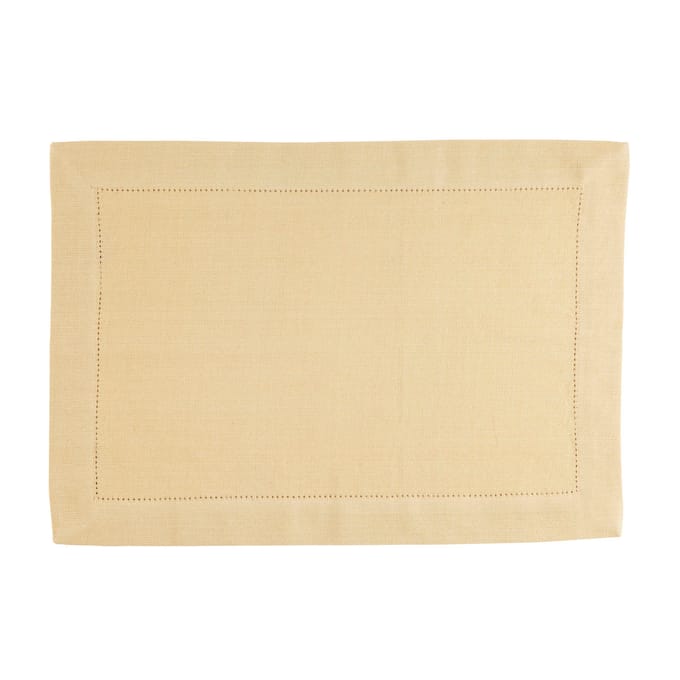 Placemat Indi pampas yellow 35 x 50 cm set of 4