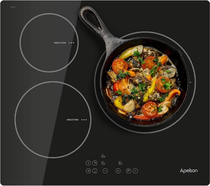 Inbouwkookplaat met 3 Zones, Touch Control en Vermogensdetectie