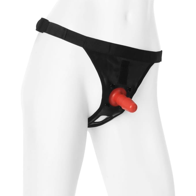 Doc Johnson Vac-U-Lock voorbinddildo Ultra Harness 2 With Plug zwart