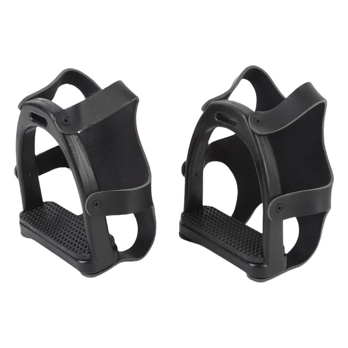 2 Stuks Paardrijbeugel Antislip Versterkte Structuur Ruitersportuitrusting Veiligheidsbeugel met black
