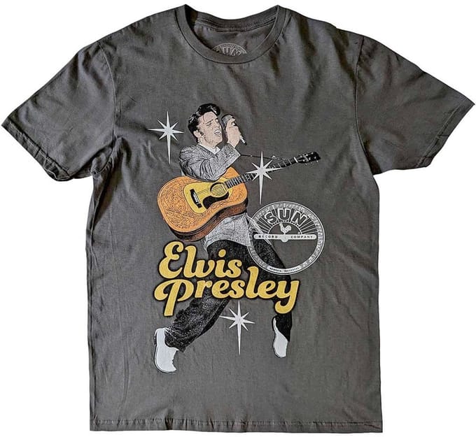 Elvis Presley - Elvis Toes Heren T-shirt - S - Grijs