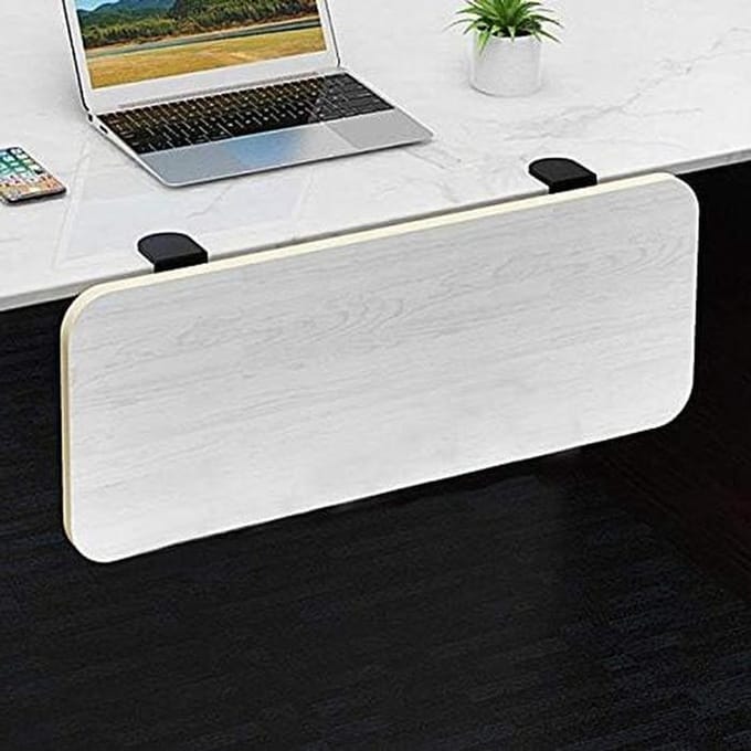 Toetsenbordlade Onder Bureau - Bureauverlenger Muisplank - Ergonomisch Werken - Opklapbaar Ontwerp - 75cm - Wit