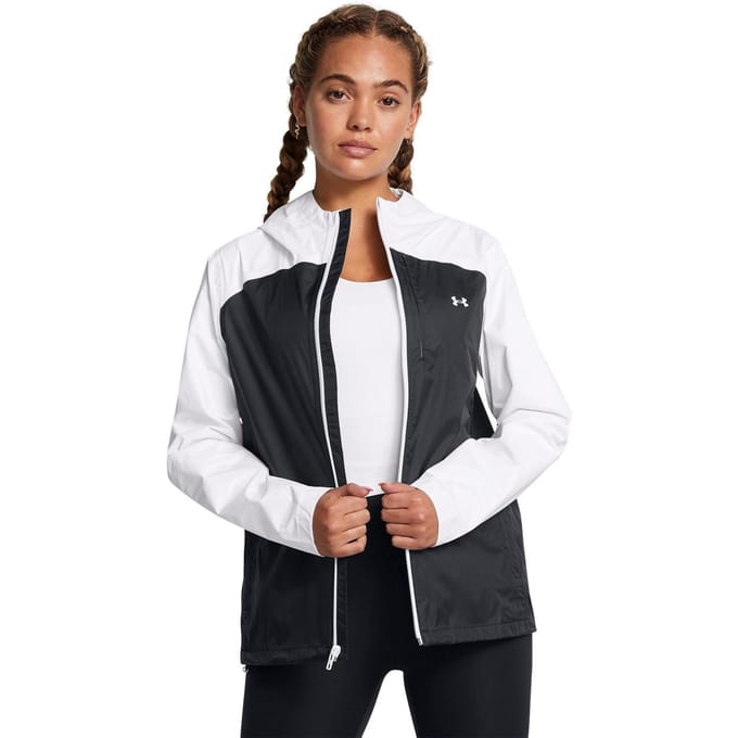 Under Armour Dames Cloudstrike Kleurenblok Hoodiejack (Zwart)