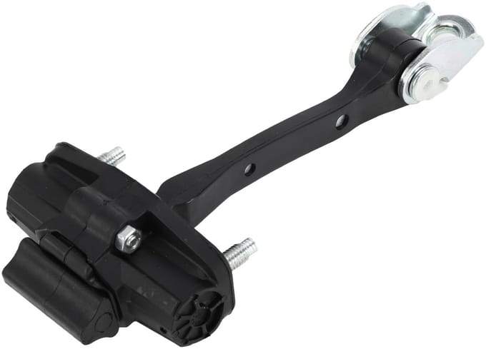 Dailygoods- Deurcontrolebeugel Zwart - Deurstopper - Deurbuffer - Duurzaam Metaal - Antiroest Coating - Eivormig Installatiegat