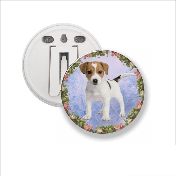 Button Met Clip - Hond