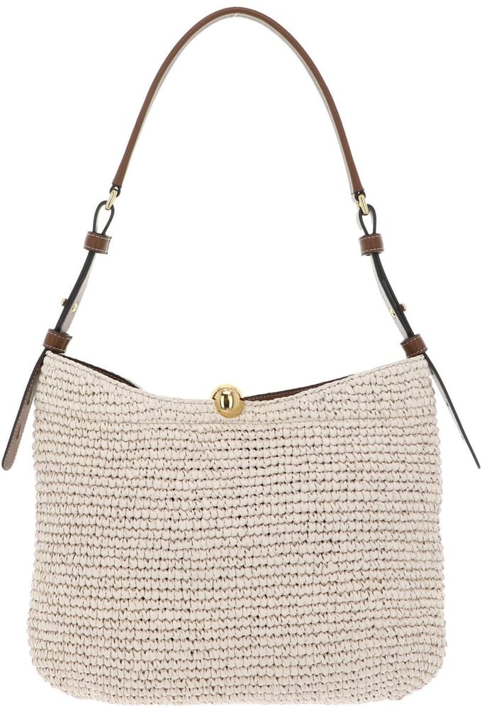 FURLA Schoudertas Sfera Soft Shoulder Bag Naturale + Cognac Beige