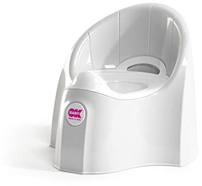 Toiletpot voor Kinderen met Anatomisch Zitting en Verhoogde Rugleuning - Wit