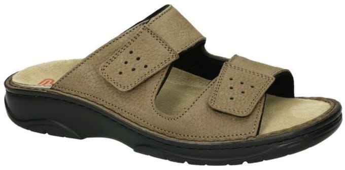 Berkemann -Heren - taupe - pantoffels & slippers - maat 46.5