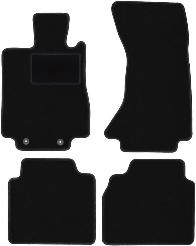 Zwarte veloursmatten voor: Mercedes S W220 4Matic lang (1998-2005)