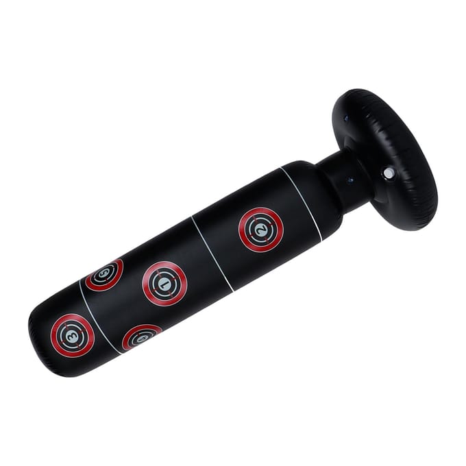 160cm Opblaasbare Bokszak Bokspaal Zandzak Kinderen Training Oefeninstrument black