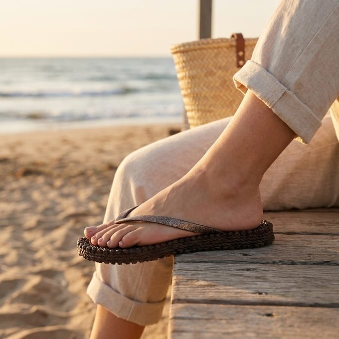 Slippers met glitters voor dames Ilse Jacobsen Hornbæk