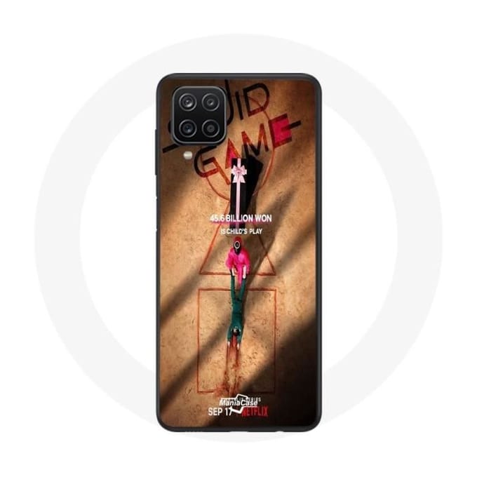 Coque Samsung Galaxy A12 Squid Game Série affiche soldat