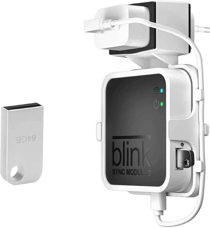USB Flash Drive - Geheugenstick Opslag - Camera Beveiliging - Met Wandhouder - 64 GB - Wit