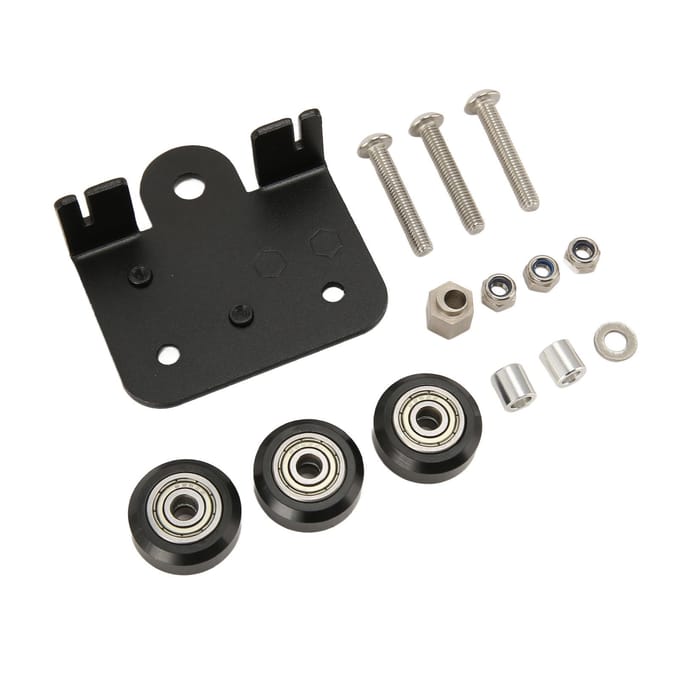 3D Extruder Achterplaat met Katrol Extruder Achterplaat voor Ender 3 3s 3 Pro CR 10 CR 10S S4 black
