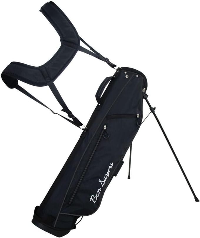 Lichtgewicht Golfstandaard Tas - 6 inch Top - Inklapbare Kickstand en Dubbele Schouderriem